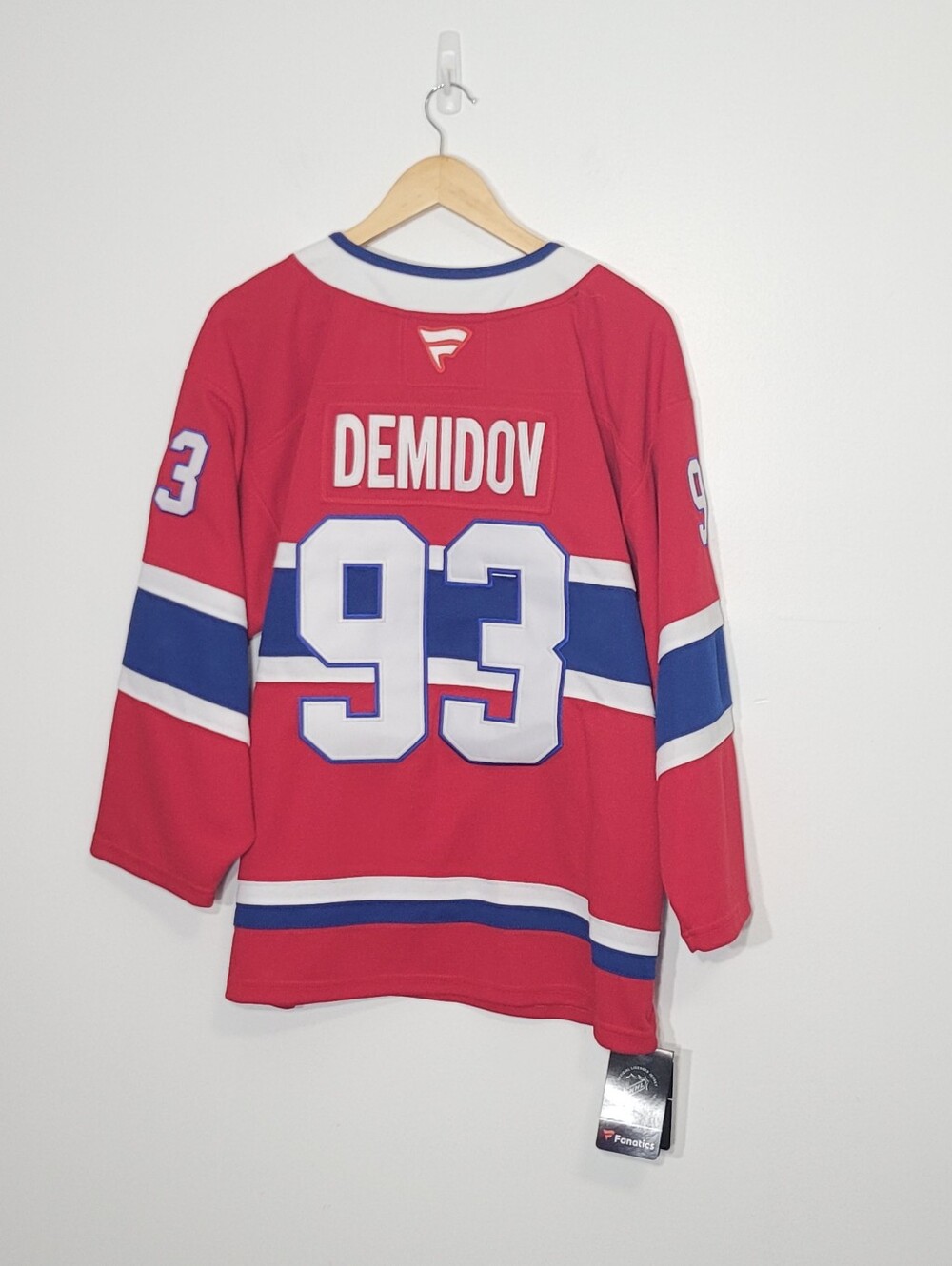 NHL Demiov 93 NEW Montreal Canadiens Hockey Jersey Fanatics Size 150 Oversized